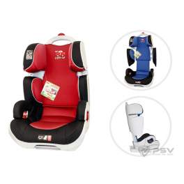 Автокресло детское Little Car ES06 красный/черный