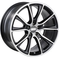 BBS SV 9x20 / 5x120 ET35 DIA82 Satin black/diamond cut