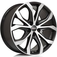 Alutec W10 8x18 / 5x112 ET31 DIA66,5 Racing black front polished