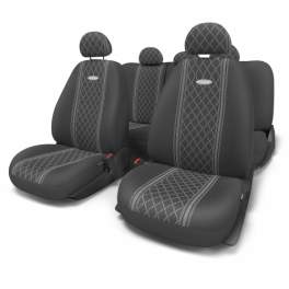 Авточехлы Автопрофи GOB-1105 GY/ROMB (S)