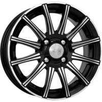 K&K Сиеста 7x16 / 4x100 ET37 DIA 67,1 Алмаз черный