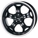 Alutec Boost 10.5x20/5x112 ET55 D66.6 Diamant black with stainless steel lip