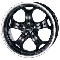 Alutec Boost 9x20 / 5x120 ET15 DIA 76,1 Diamant black with stainless steel lip