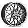 BBS RX 9,5x19 / 5x112 ET40 DIA82 Schwarz Diamantgedreht
