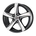 MAK Mistral 6.5x15/4x108 ET15 D65.1 Gun Metallic - Mirror Face