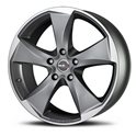 MAK Raptor5 8.5x20/5x112 ET45 D76 Graphite Mirror Face