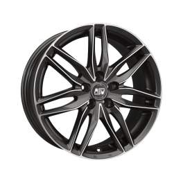 MSW 24 8x17/5x105 ET40 D56.6 Matt Gun Metal Full Polished